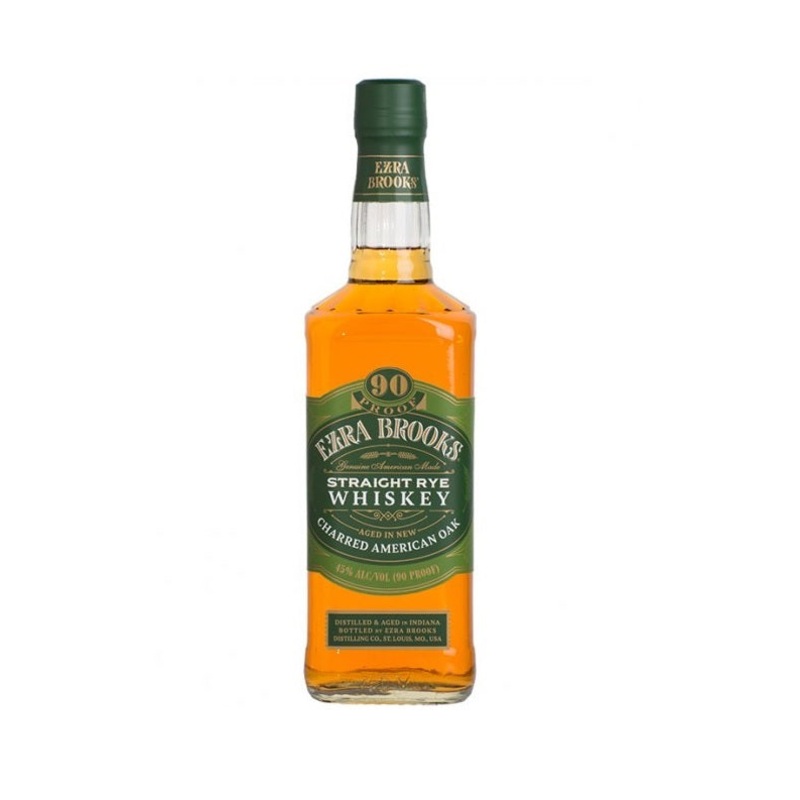 Ezra Brooks Charred American Oak Straight Rye Whiskey 750 ml