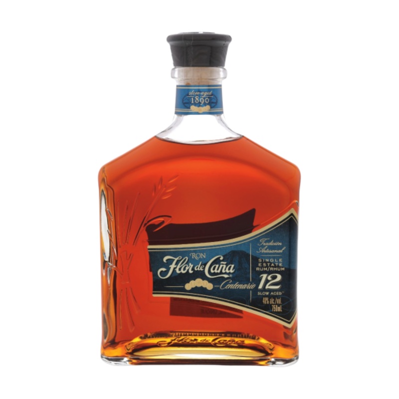 Flor de Cana 12 Year Old Centenario Single Estate Rum 750 ML