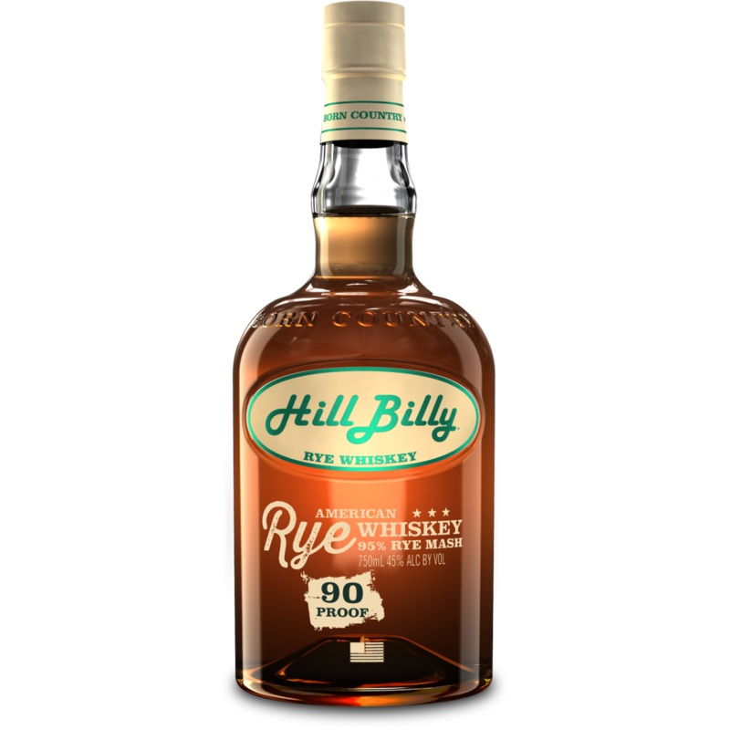 HillBilly Bourbon Rye Whiskey 750 ML