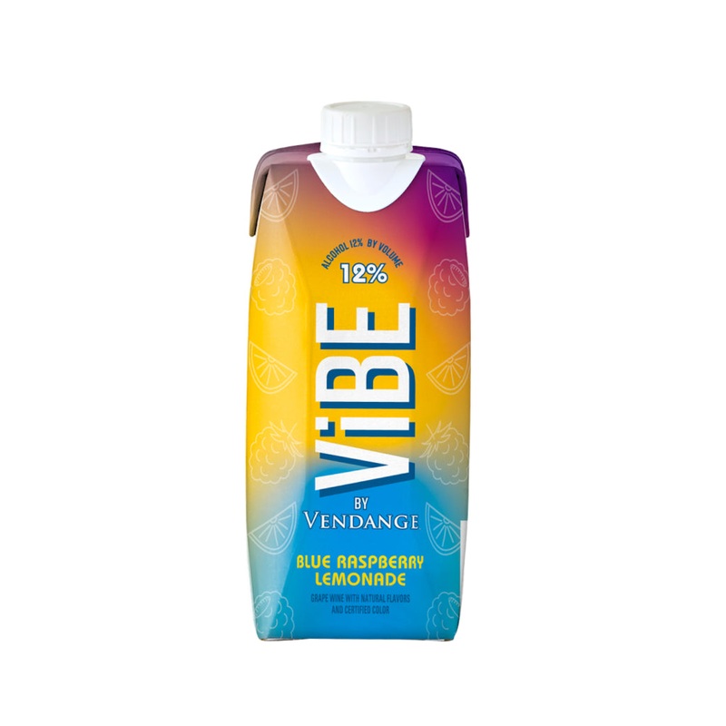 VIBE BLUE RASP LEMON WINE BASE 12/500ML