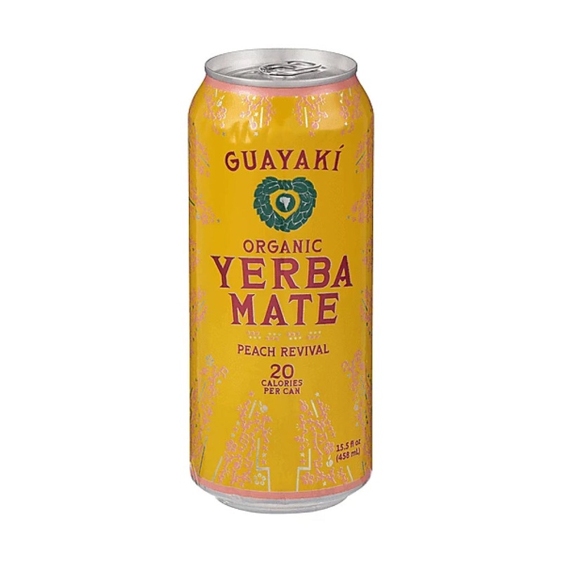 YERBA MATE CAN PEACH REVIVAL 12/16OZ