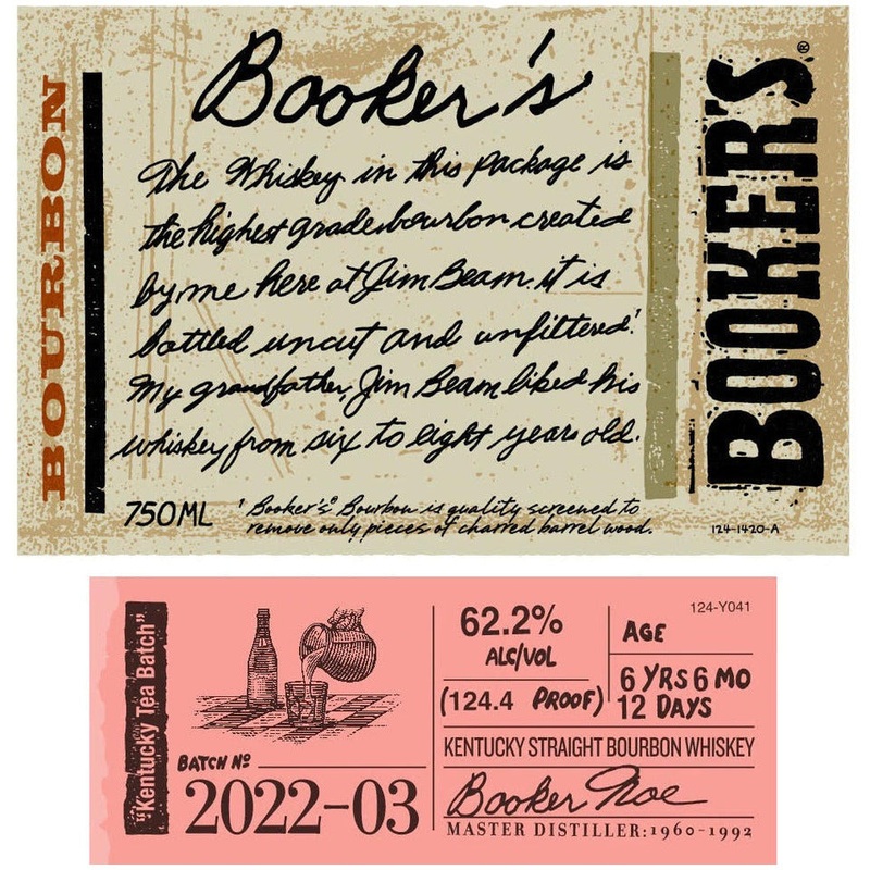 Bookers Kentucky Tea Batch Batch 2022-03