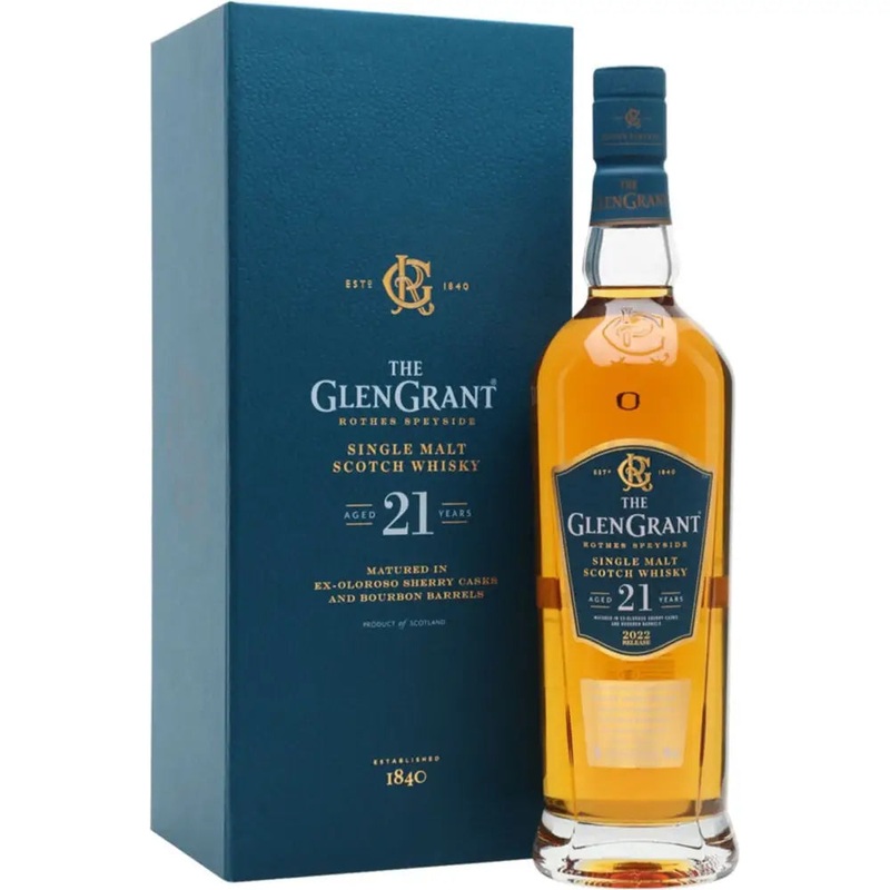 Glen Grant Single Malt Scotch 21 Year Whiskey