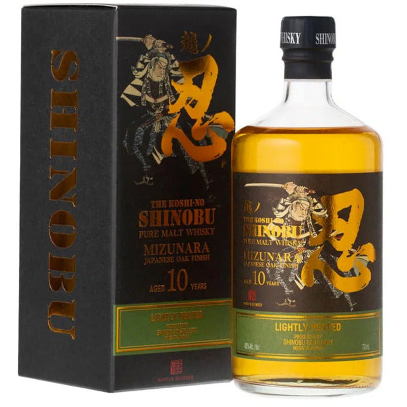 Shinobu 10 Years Old Pure Malt Whisky Lightly Peated Mizunara Oak Finish