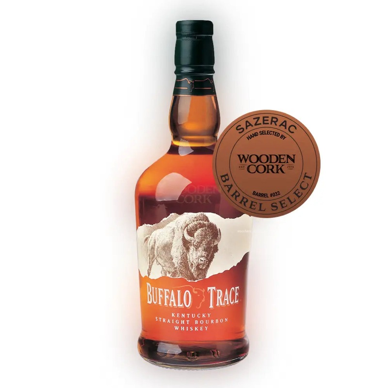 Buffalo Trace Bourbon Single Barrel #032 Select by Wooden Cork