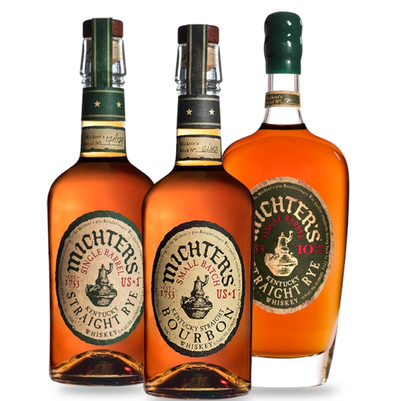 2020 Michter's 10 Year Old Rye, US-1 Bourbon & Rye Whiskey Bundle 750ml 3-Pack