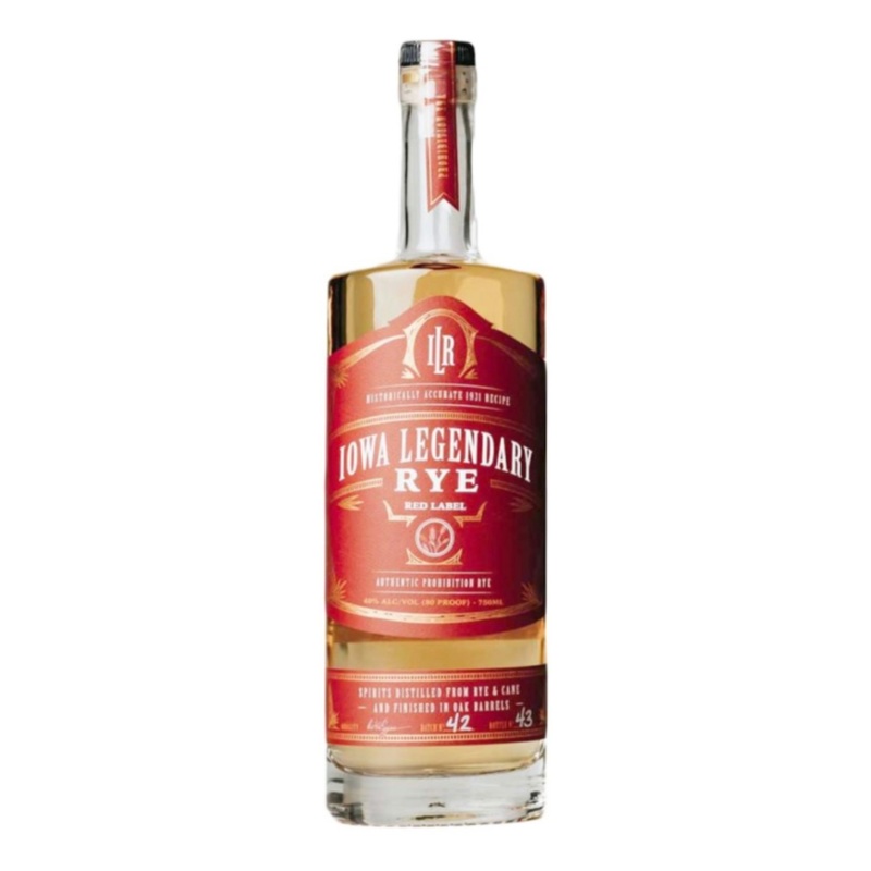 Iowa Legendary Rye Private Reserve Red Label 750ml