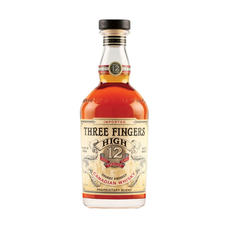 Three Fingers High 12 Yr Old Canadian Whisky 750ml