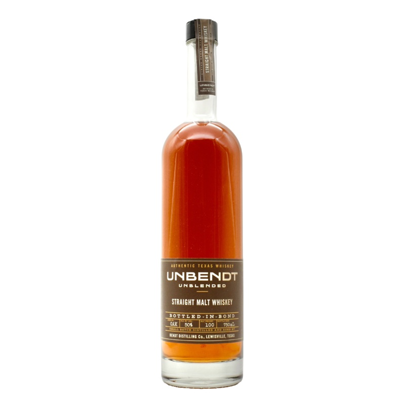 Unbendt Straight Malt Whiskey Bottled In Bond 750ml