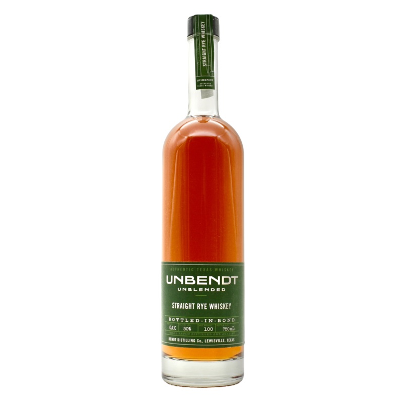 Unbendt Straight Rye Whiskey Bottled In Bond 750ml