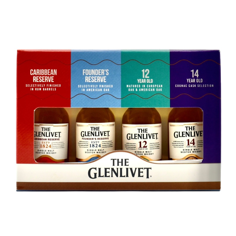 Glenlivet Caribbean Scotch Whiskey Gift Pack (4x50ml)