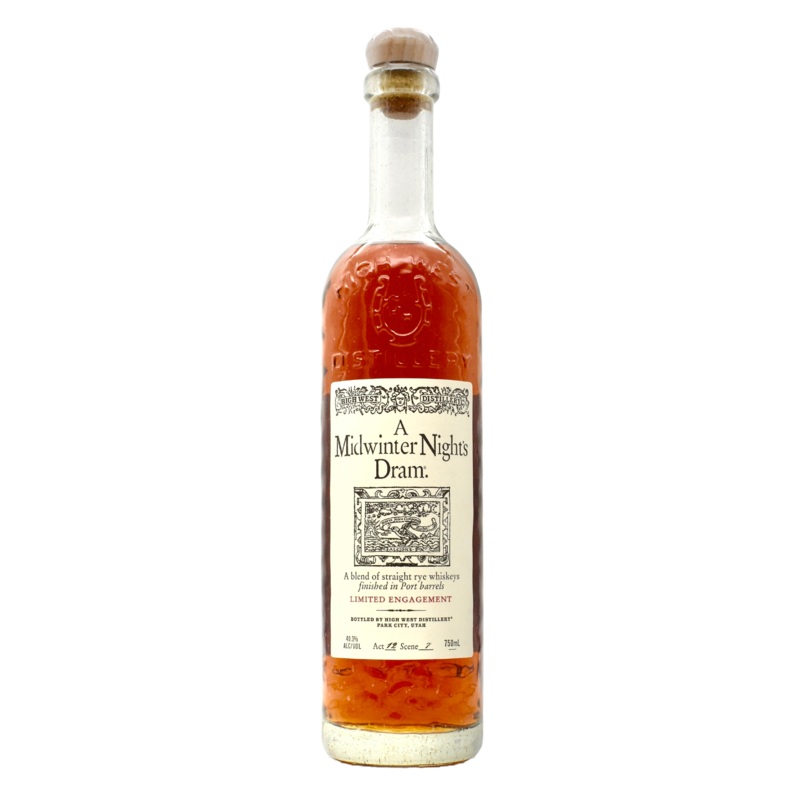 High West Midwinter Night's Dram Rye Whiskey Act 12 Scene 7 750ml