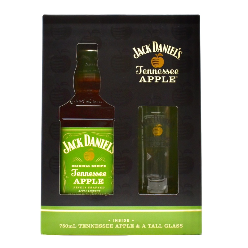Jack Daniels Whiskey Honey 750ml & Tall Glass Gift Set