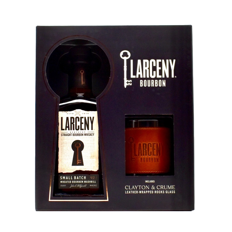 Larceny Small Batch Bourbon 750ml with Rock Glass