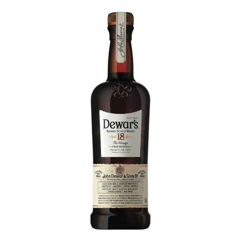 Dewar's Blended Scotch Whisky The Vintage 18 Year 750ml