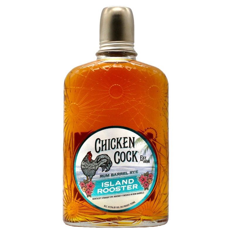 Chicken Cock Rye Whiskey Island Rooster 750ml