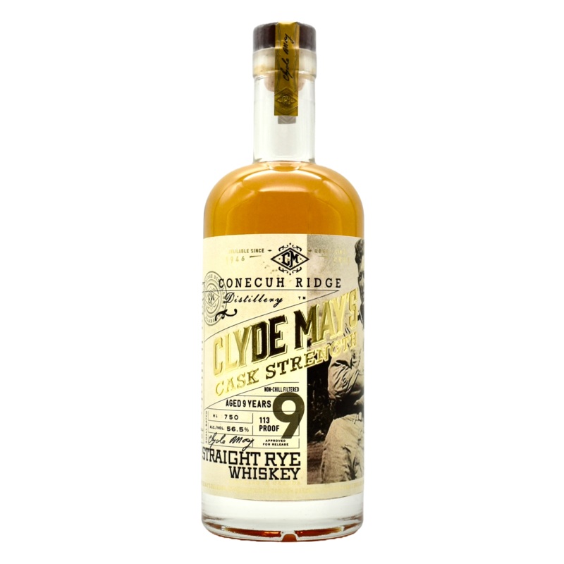 Clyde Mays Rye Whiskey Cask Strength 9yr 750ml