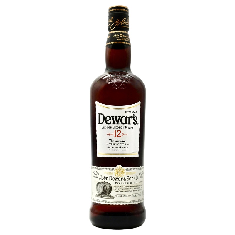 Dewars 12yr Scotch Whisky 750ml