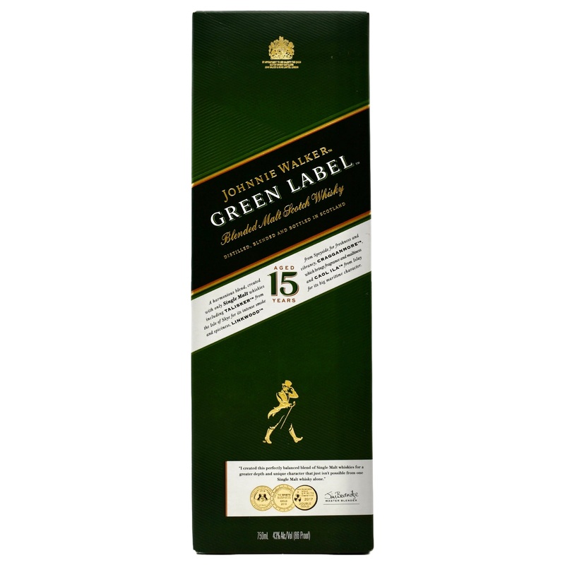 Johnnie Walker Green Label Scotch Whiskey 750ml