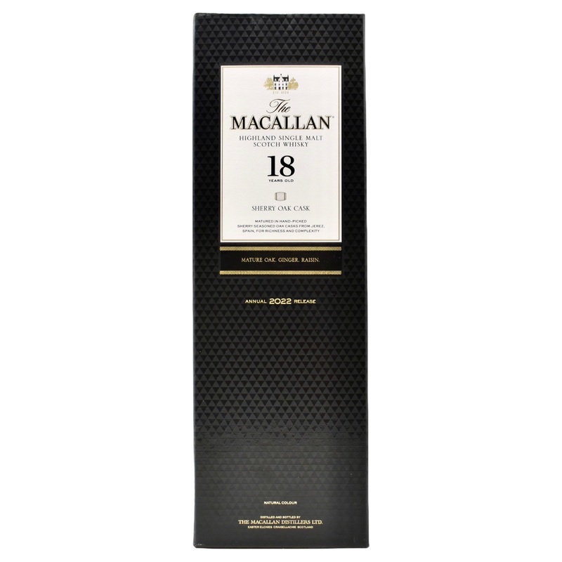 Macallan Scotch Whiskey 18yr Sherry Oak 750ml