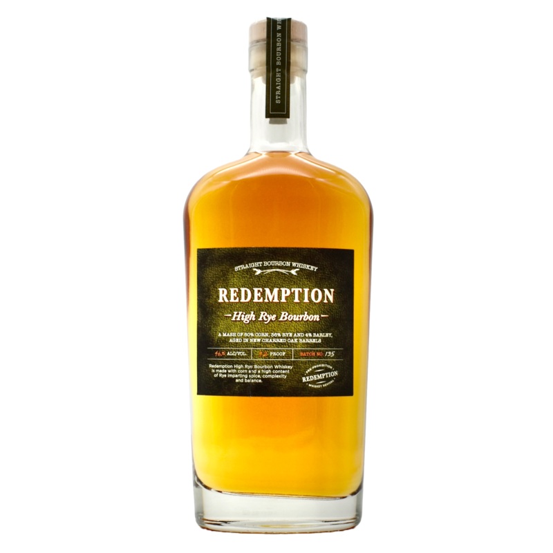 Redemption Bourbon High Rye 750ml