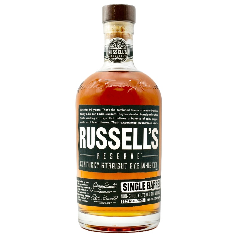 Russells Reserve Single Barrel Rye Whiskey 750ml