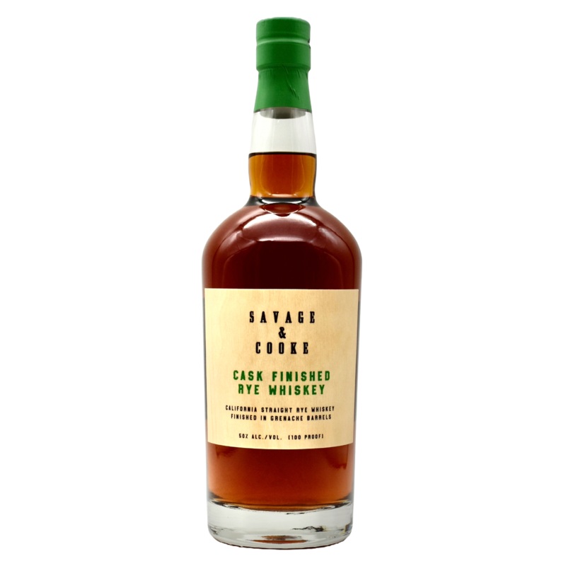 Savage & Cooke Rye Whiskey Cask Strength 750ml