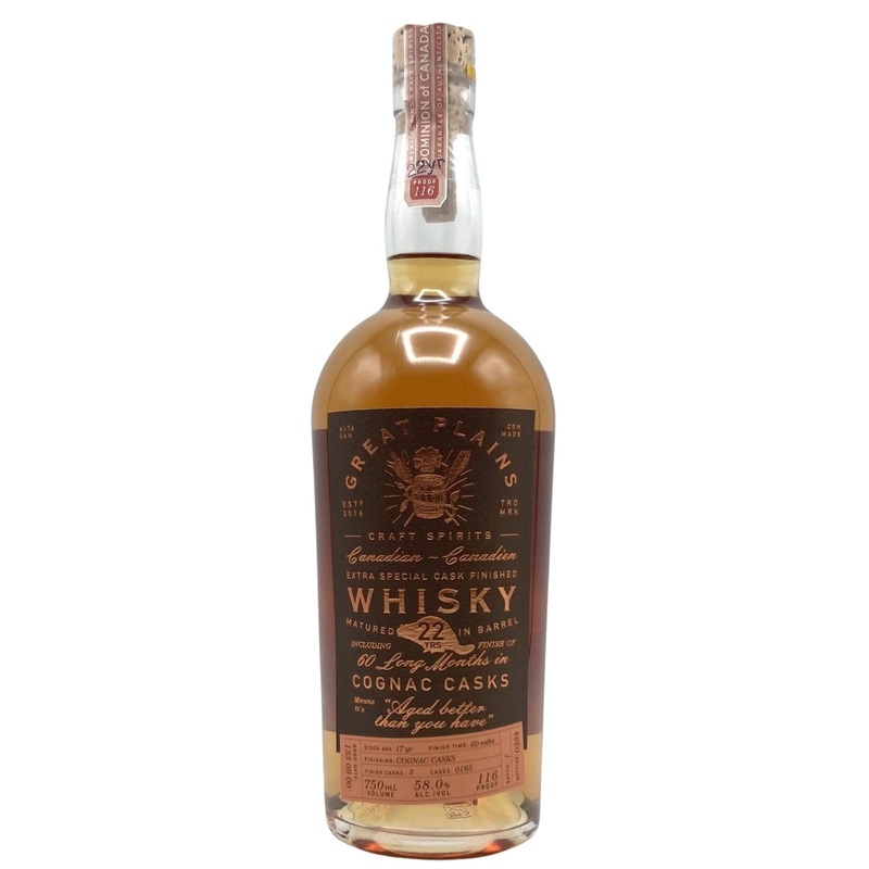 Great Plains 22 Year Old Cognac Finish Whisky