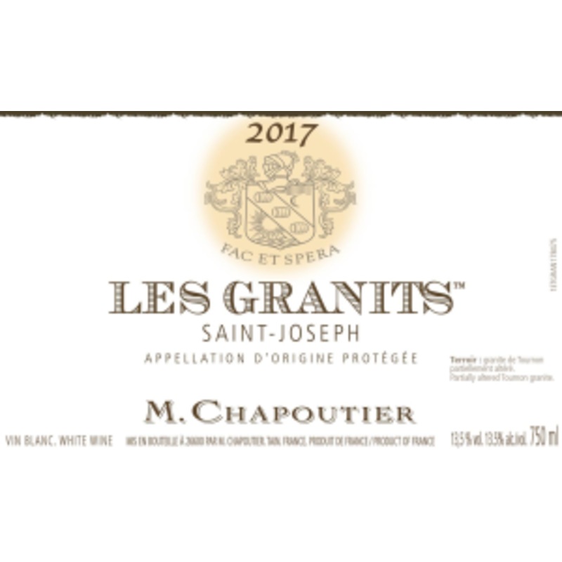 Chapoutier 2017 St Jos Granits Blanc