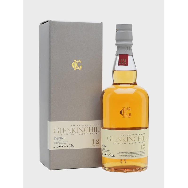 Glenkinchie 12 Year Old Scottish Single Malt Whisky 43% abv 70cl