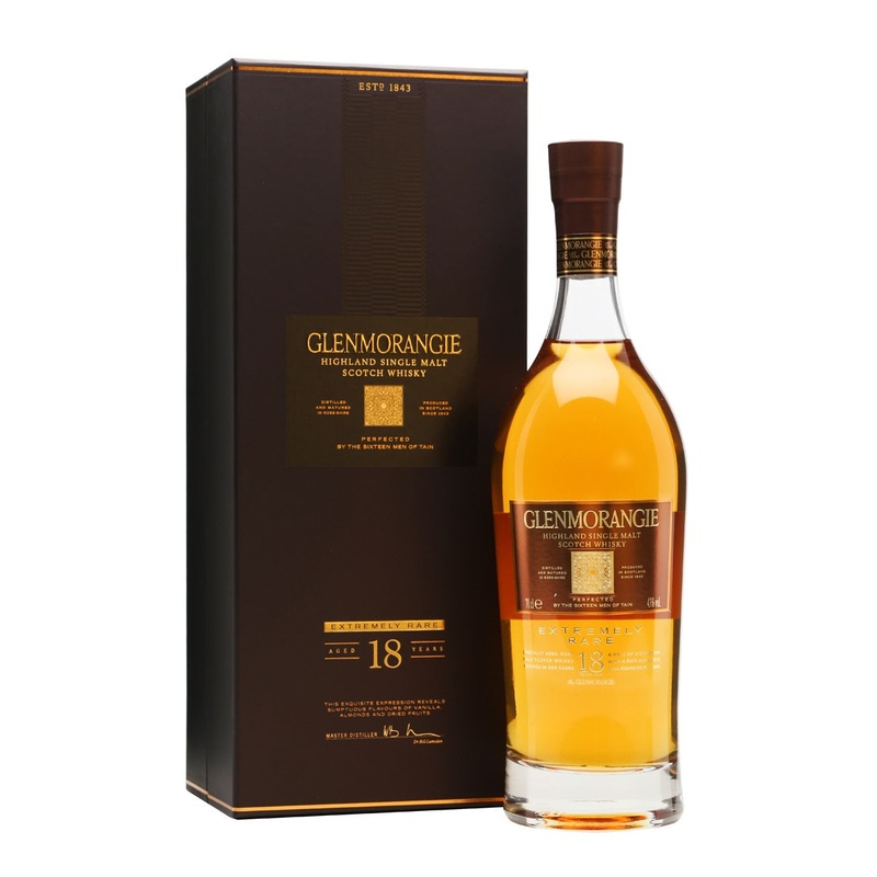 Glenmorangie 18 Year old Highland Single Malt Scotch Whisky 43% abv 70cl