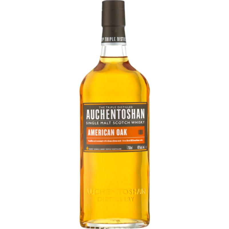 AUCHENTOSHAN SINGLE MALT SCOTCH AMERICAN OAK 80 750ML