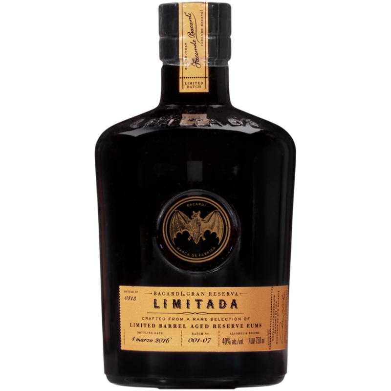 BACARDI AGED RUM LIMITADA GRAN RESERVA 80 750ML
