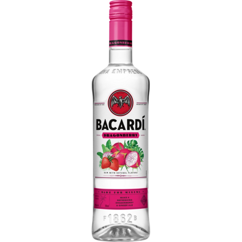 BACARDI DRAGON BERRY FLAVORED RUM 70 750ML