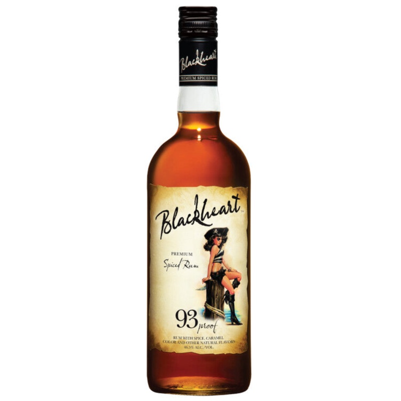 BLACKHEART SPICED RUM 93 750ML
