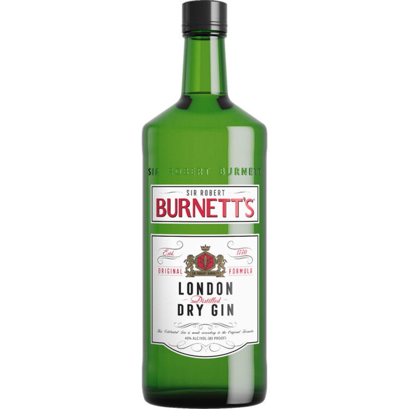 BURNETT'S LONDON DRY GIN 80 750ML