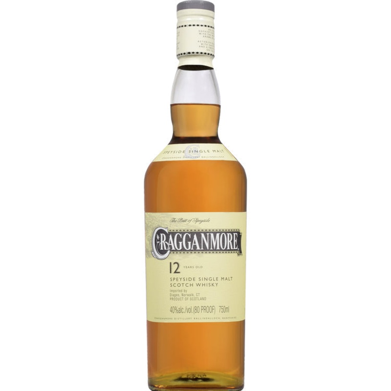 CRAGGANMORE SINGLE MALT SCOTCH 12 YR 80 750ML