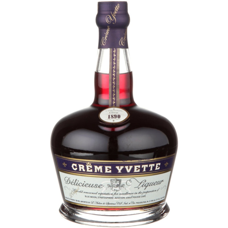 CREME YVETTE CREME DE VIOLETTE DELICIEUSE 55.5 750ML
