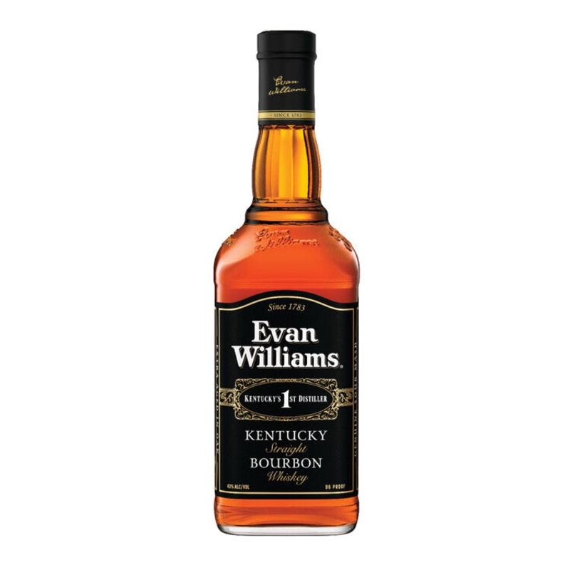 EVAN WILLIAMS STRAIGHT BOURBON BLACK LABEL 86 750ML