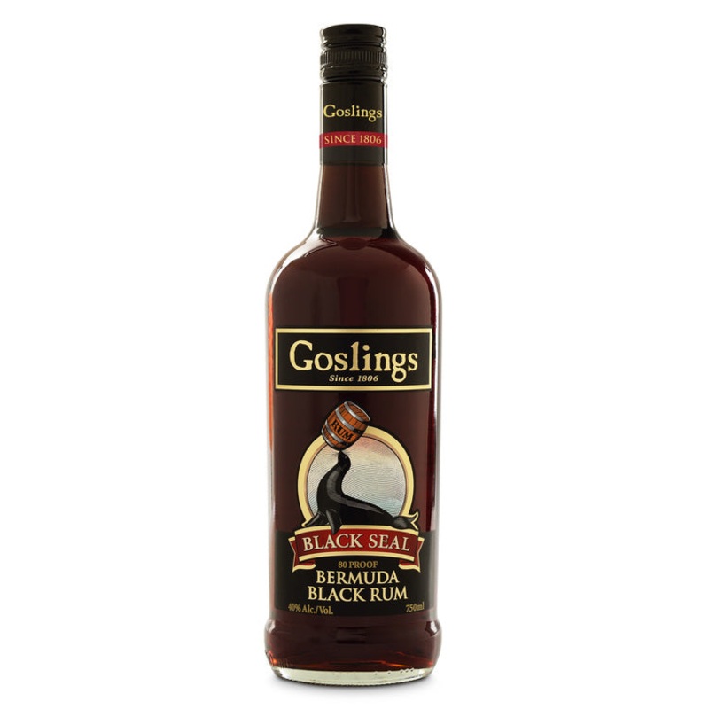 GOSLINGS BLACK RUM BLACK SEAL 80 750ML