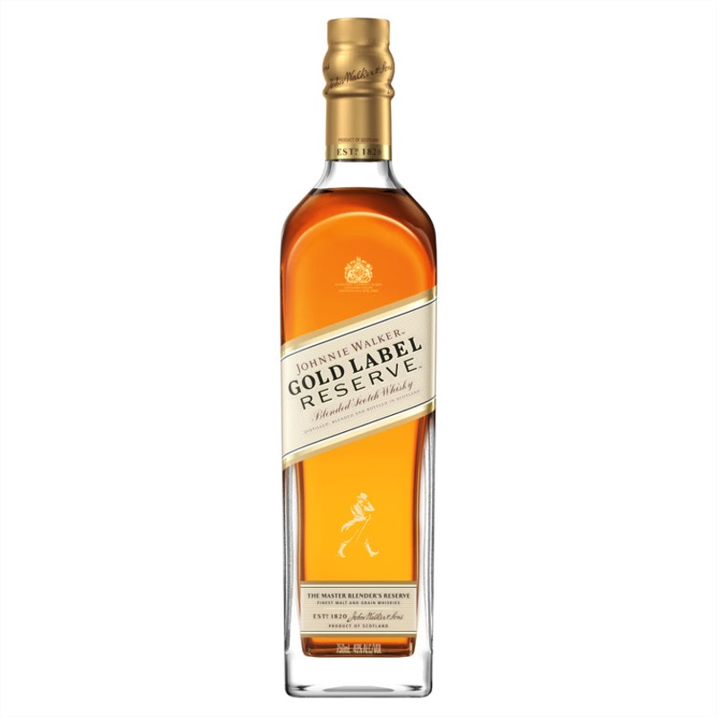 JOHNNIE WALKER BLENDED SCOTCH GOLD LABEL RESERVE 80 750ML
