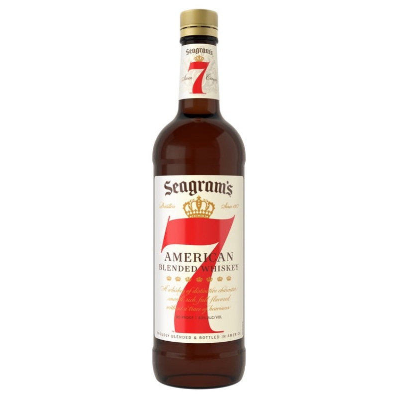 SEAGRAM'S BLENDED AMERICAN WHISKEY 7 CROWN 80 750ML
