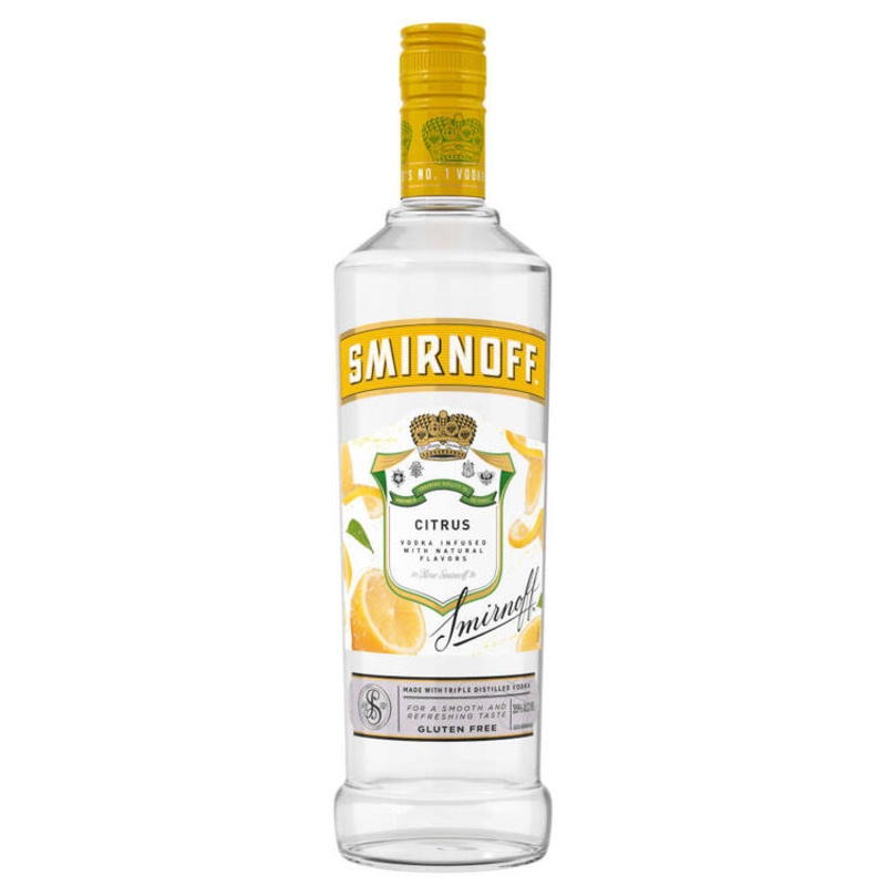 SMIRNOFF CITRUS FLAVORED VODKA 70 750ML