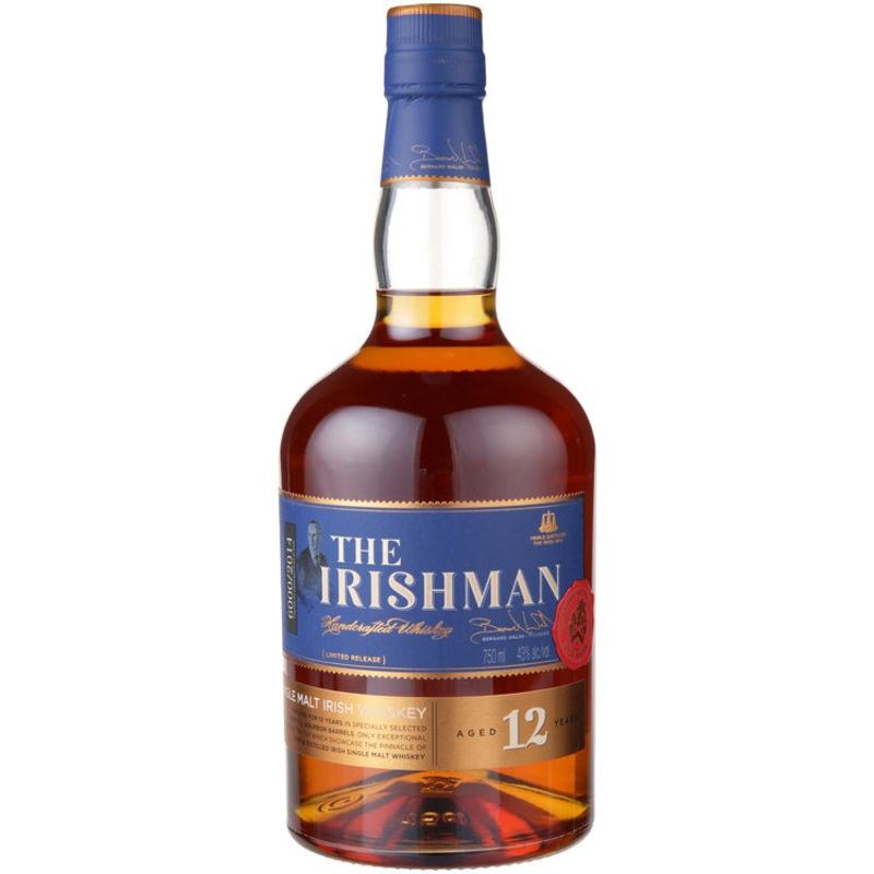 THE IRISHMAN SINGLE MALT IRISH WHISKEY LIMITED RELEASE 12 YR 86 750ML
