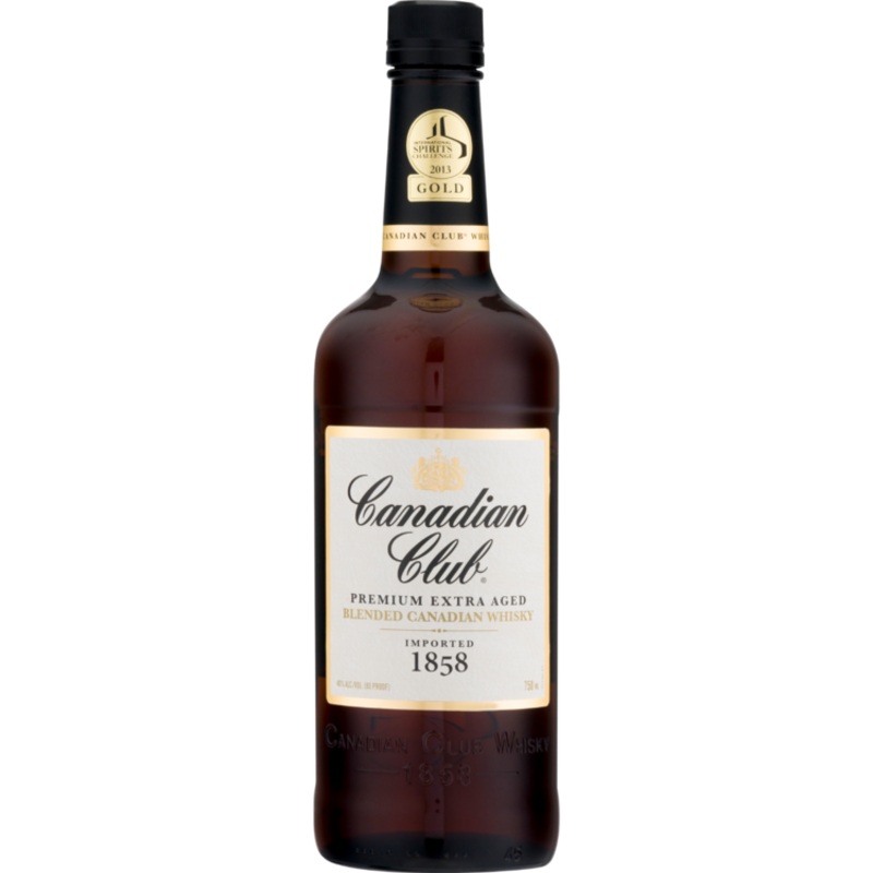 CANADIAN CLUB CANADIAN WHISKY 80 750ML