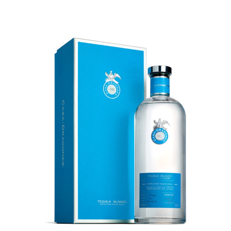 CASA DRAGONES TEQUILA BLANCO 80 W/ BOX 750ML