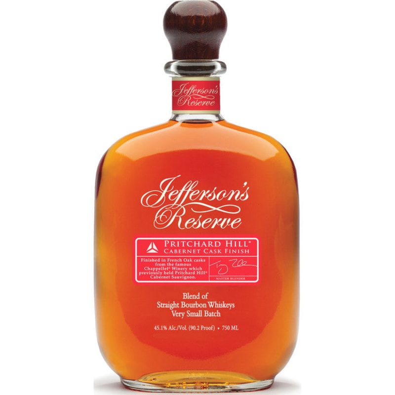 JEFFERSON'S STRAIGHT BOURBON RESERVE PRITCHARD HILL CABERNET CASK FINISH 90.2 750ML