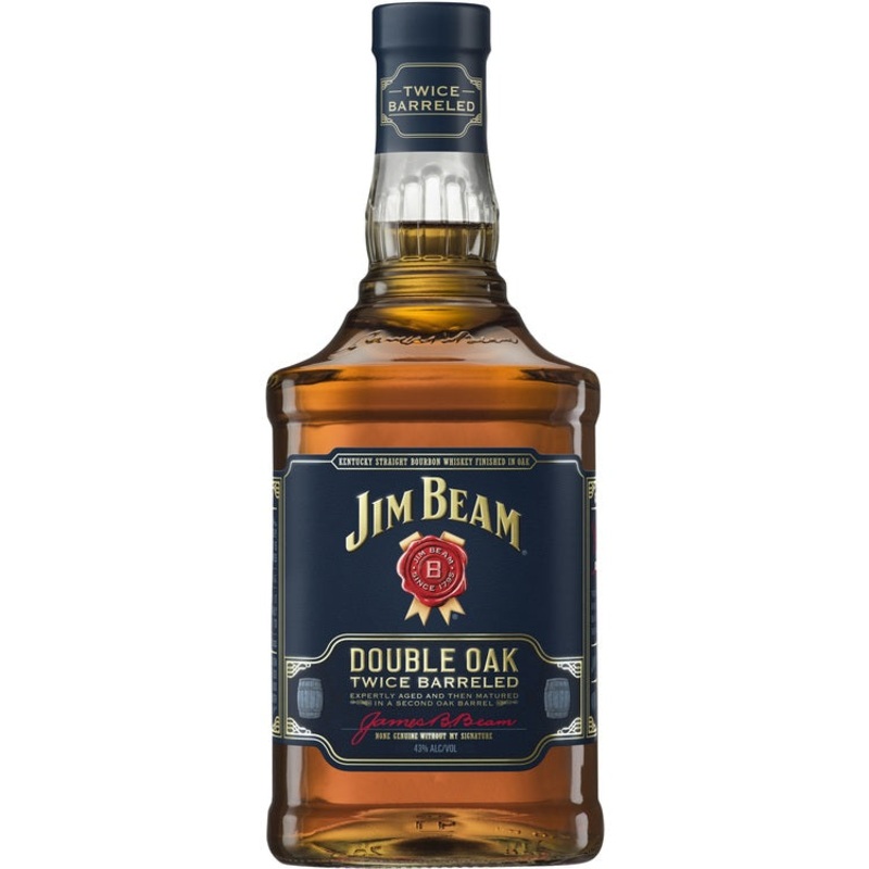 JIM BEAM STRAIGHT BOURBON DOUBLE OAK TWICE BARRELED 86 750ML