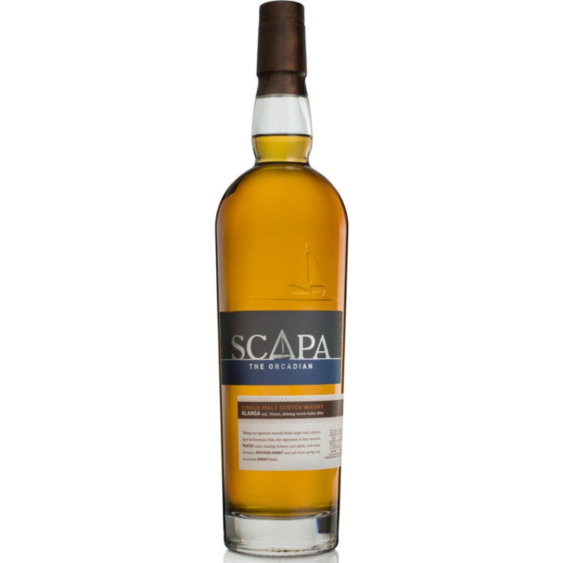 SCAPA SINGLE MALT SCOTCH GLANSA 80 750ML