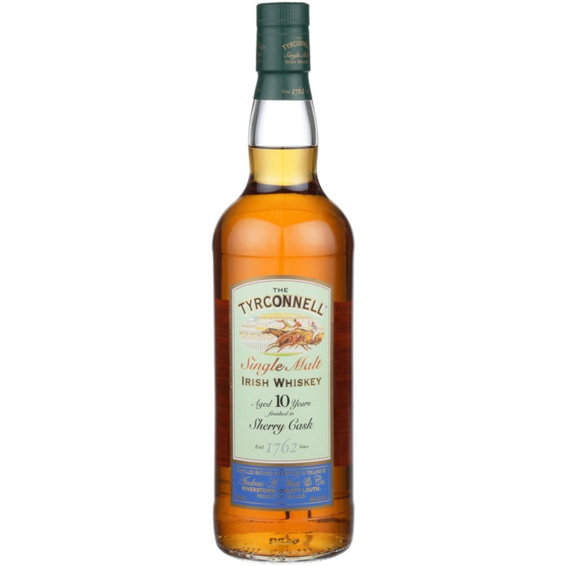 THE TYRCONNELL SINGLE MALT IRISH WHISKEY SHERRY CASK FINISH 10 YR 92 750ML
